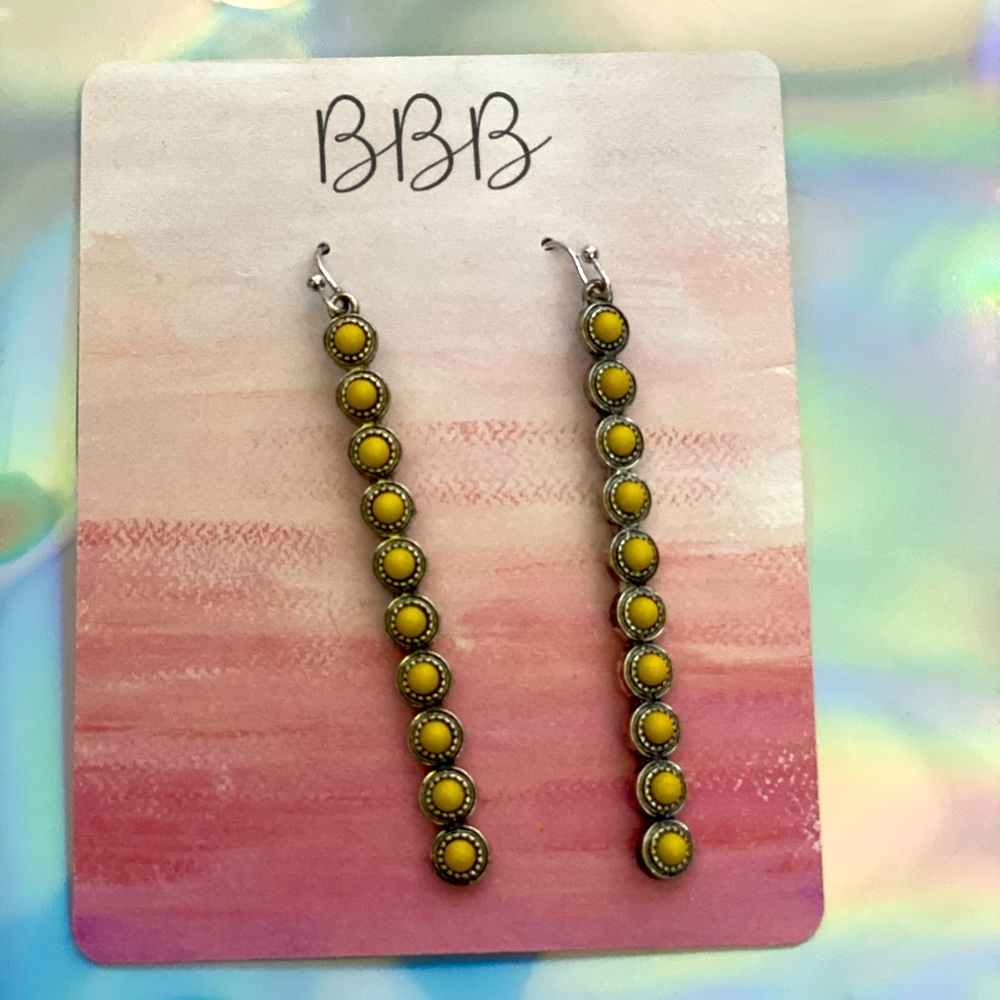 yellow earrings